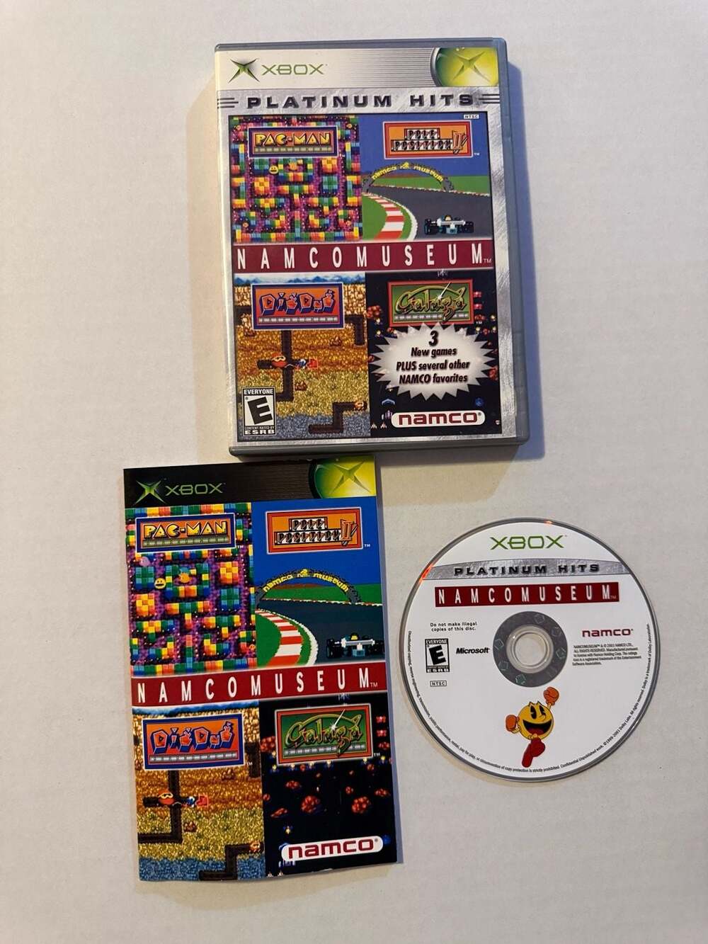 Namco Museum Xbox Platinum Hits Video Game Complete with Manual